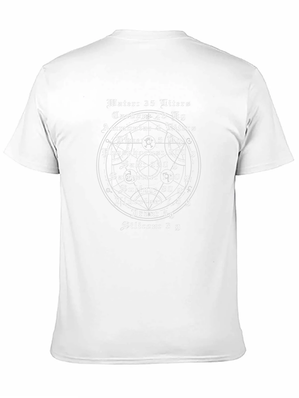 Alchemy Recipe T-Shirt - Human Body Composition Tee product image 2