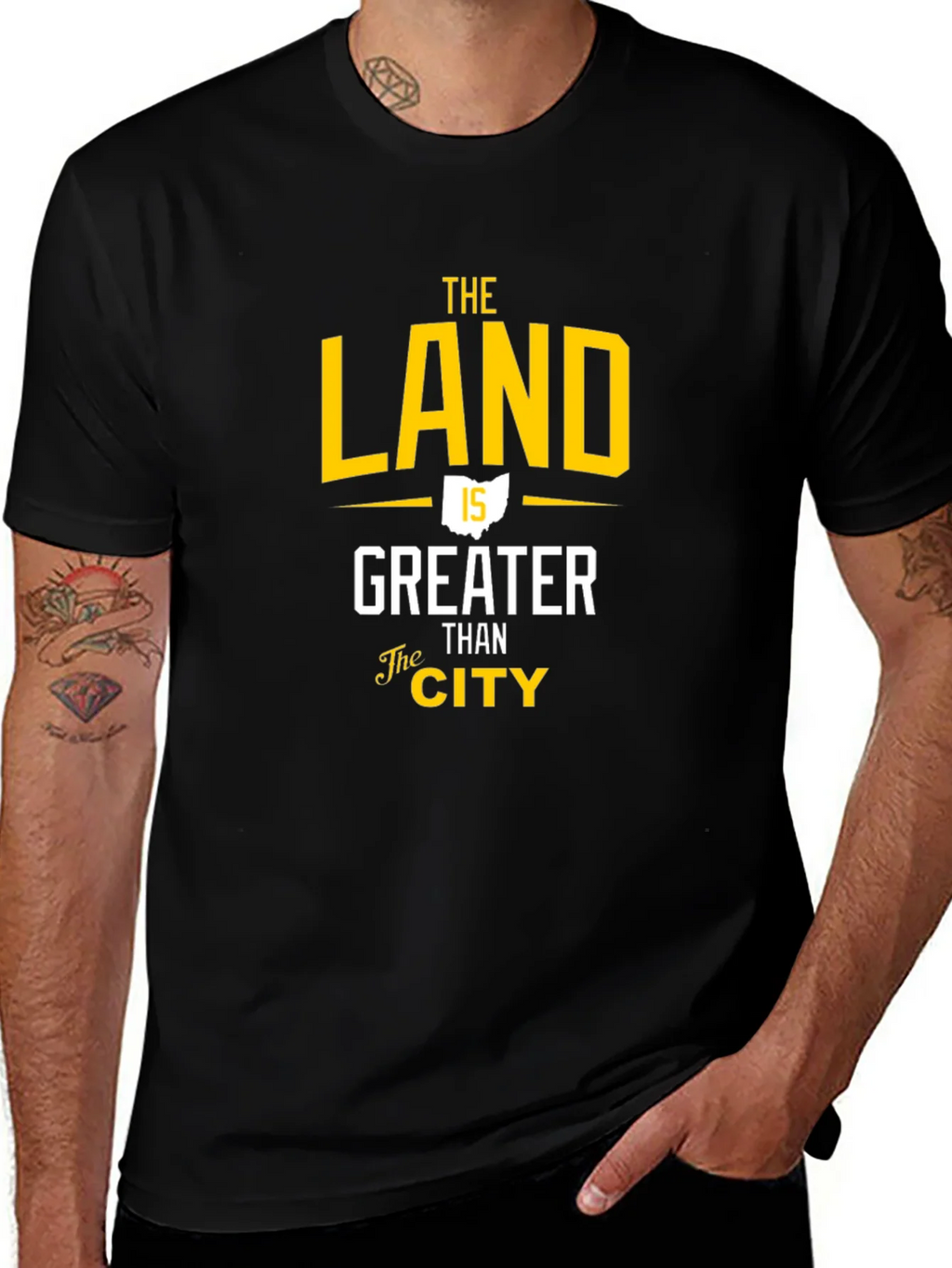 The Land is Greater Than City Graphic Tee product image 1