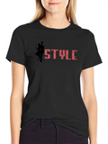 Stylish Black Graphic Tee - STYLE Design product image 1