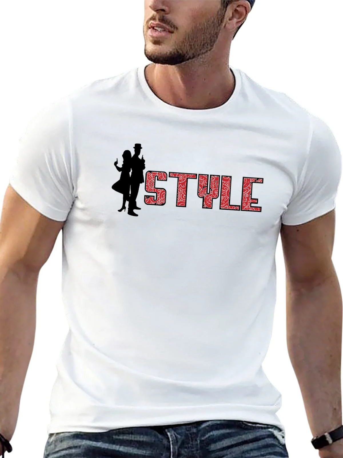 Stylish Black Graphic Tee - STYLE Design product image 11
