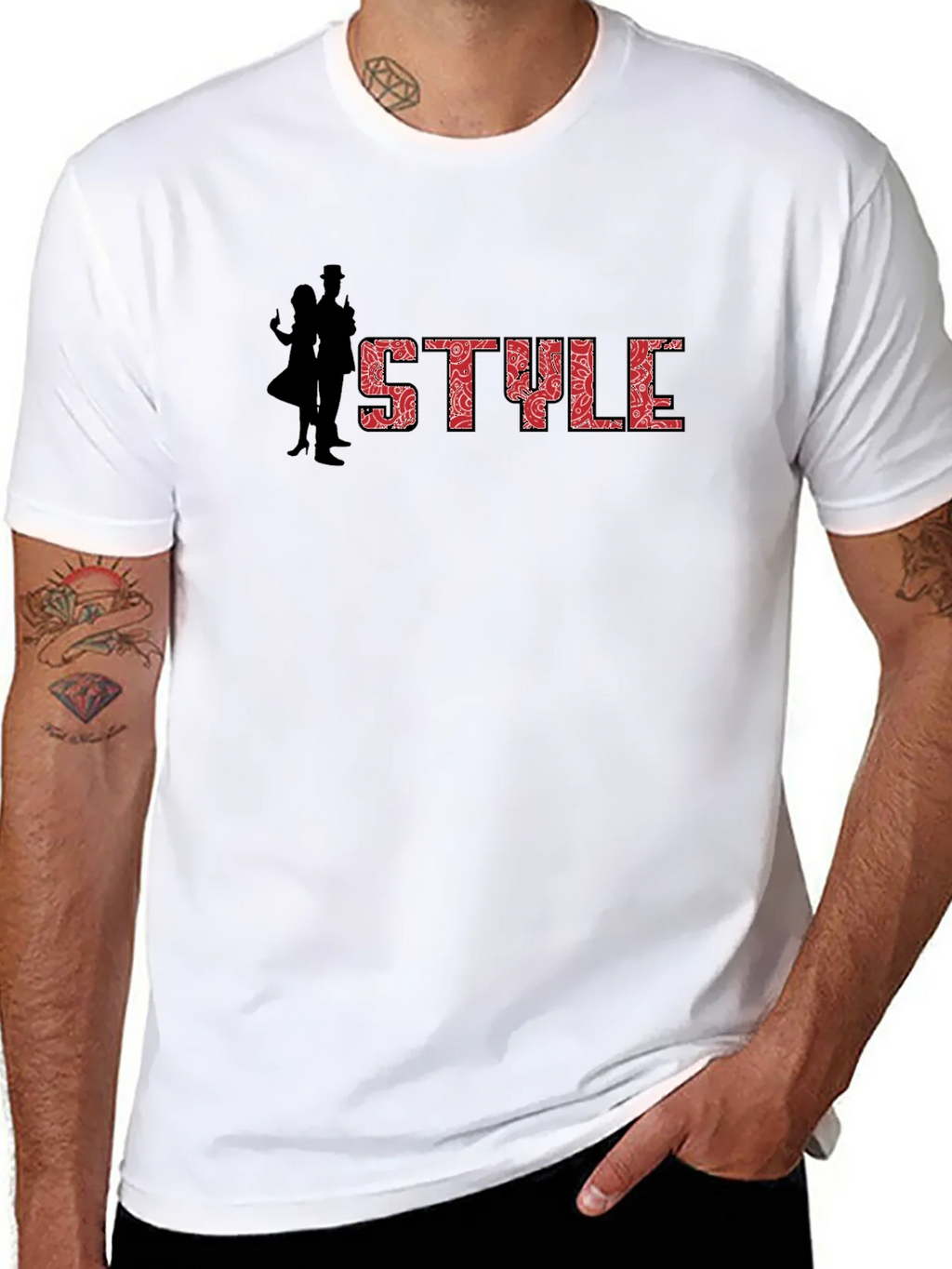 Stylish Black Graphic Tee - STYLE Design product image 6
