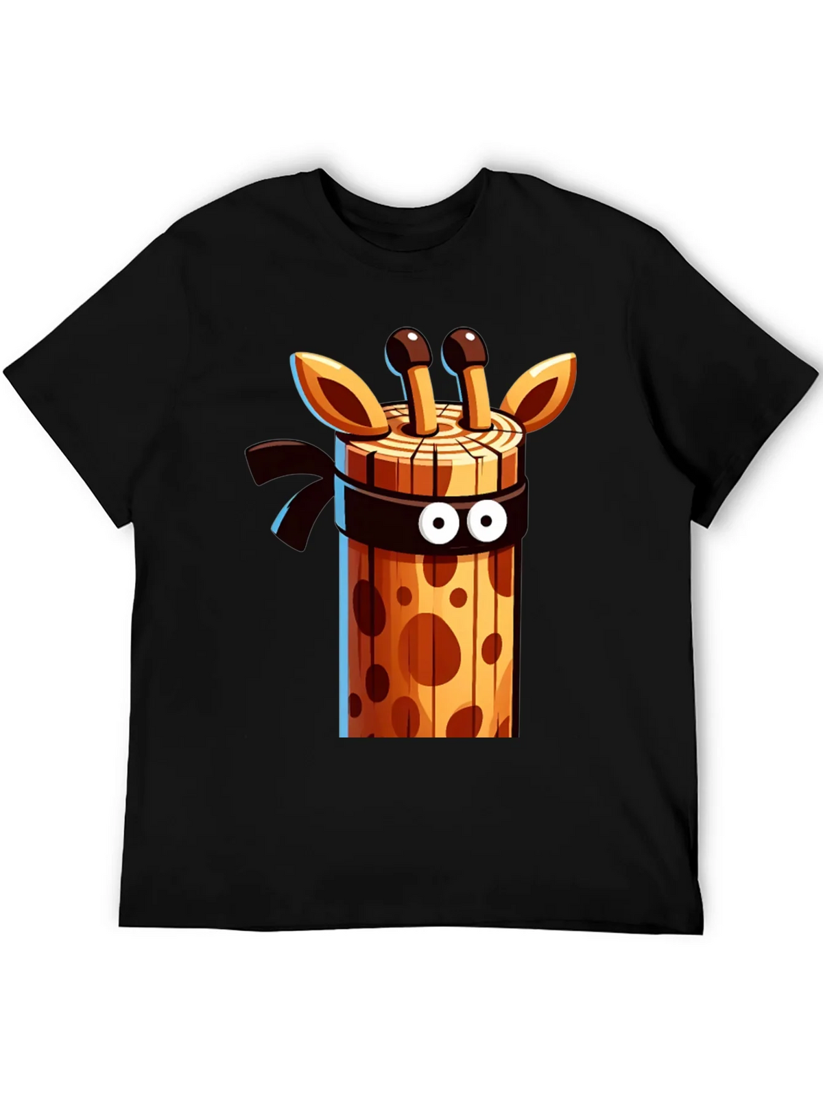 Ninja Giraffe Wooden Style Graphic Tee product image 4