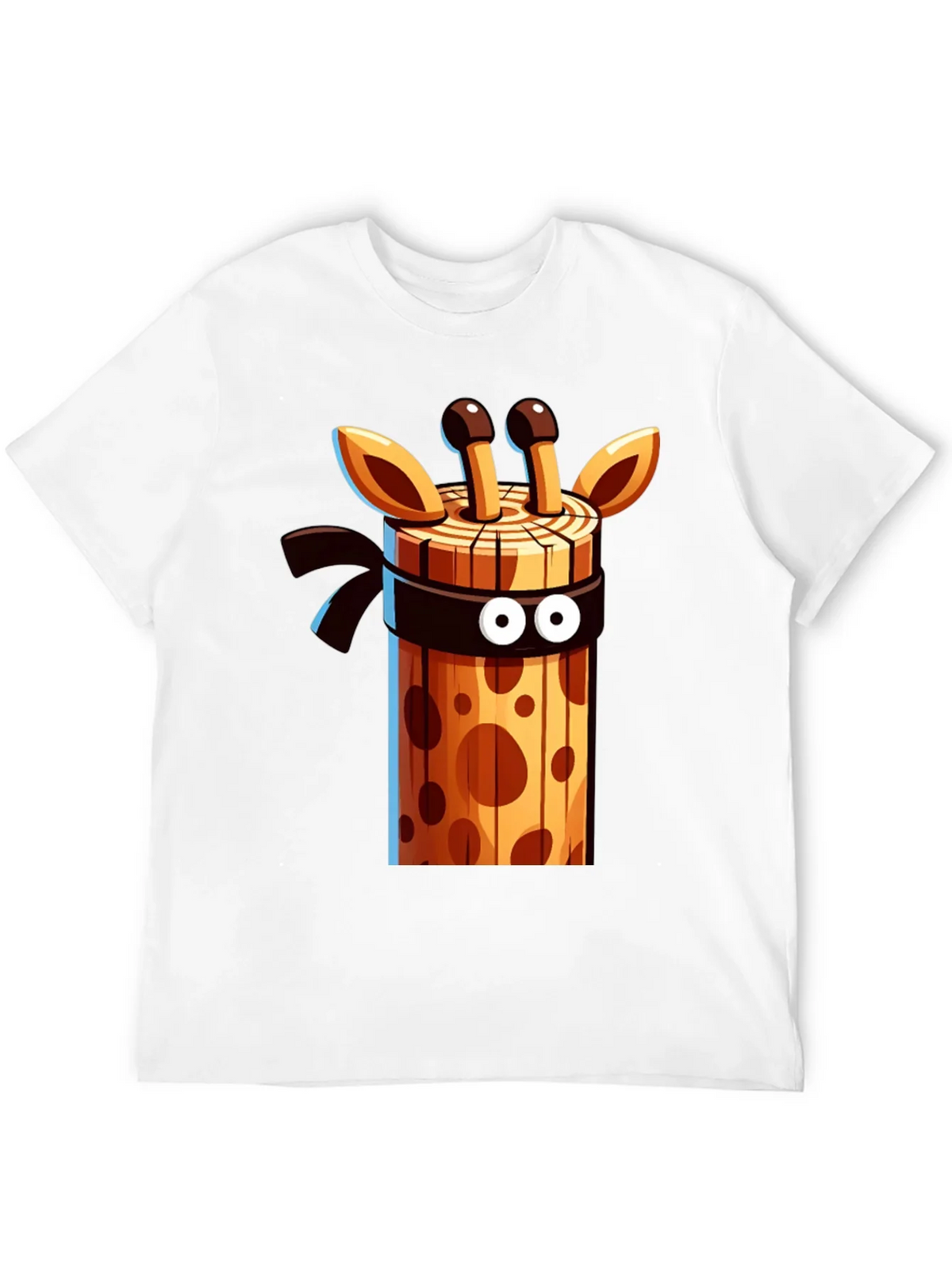 Ninja Giraffe Wooden Style Graphic Tee product image 9
