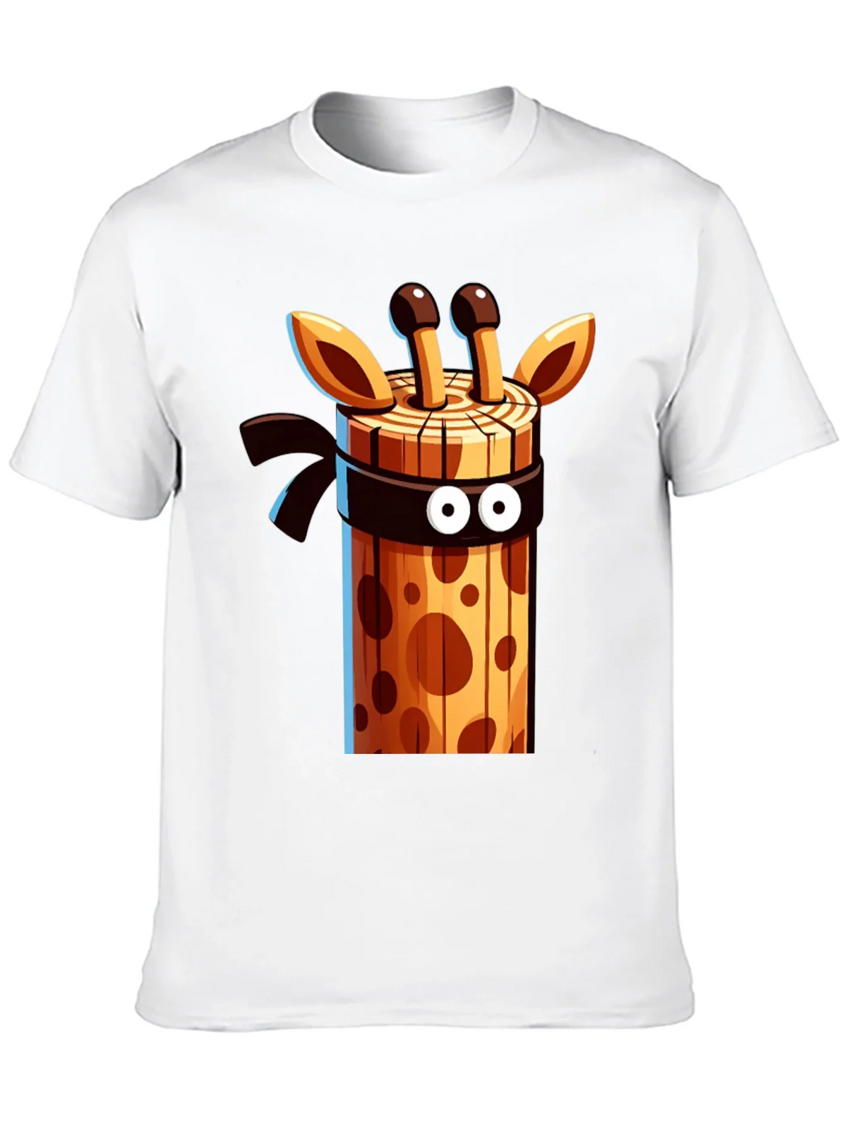 Ninja Giraffe Wooden Style Graphic Tee product image 7