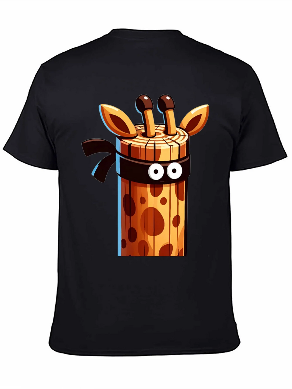 Ninja Giraffe Wooden Style Graphic Tee product image 3