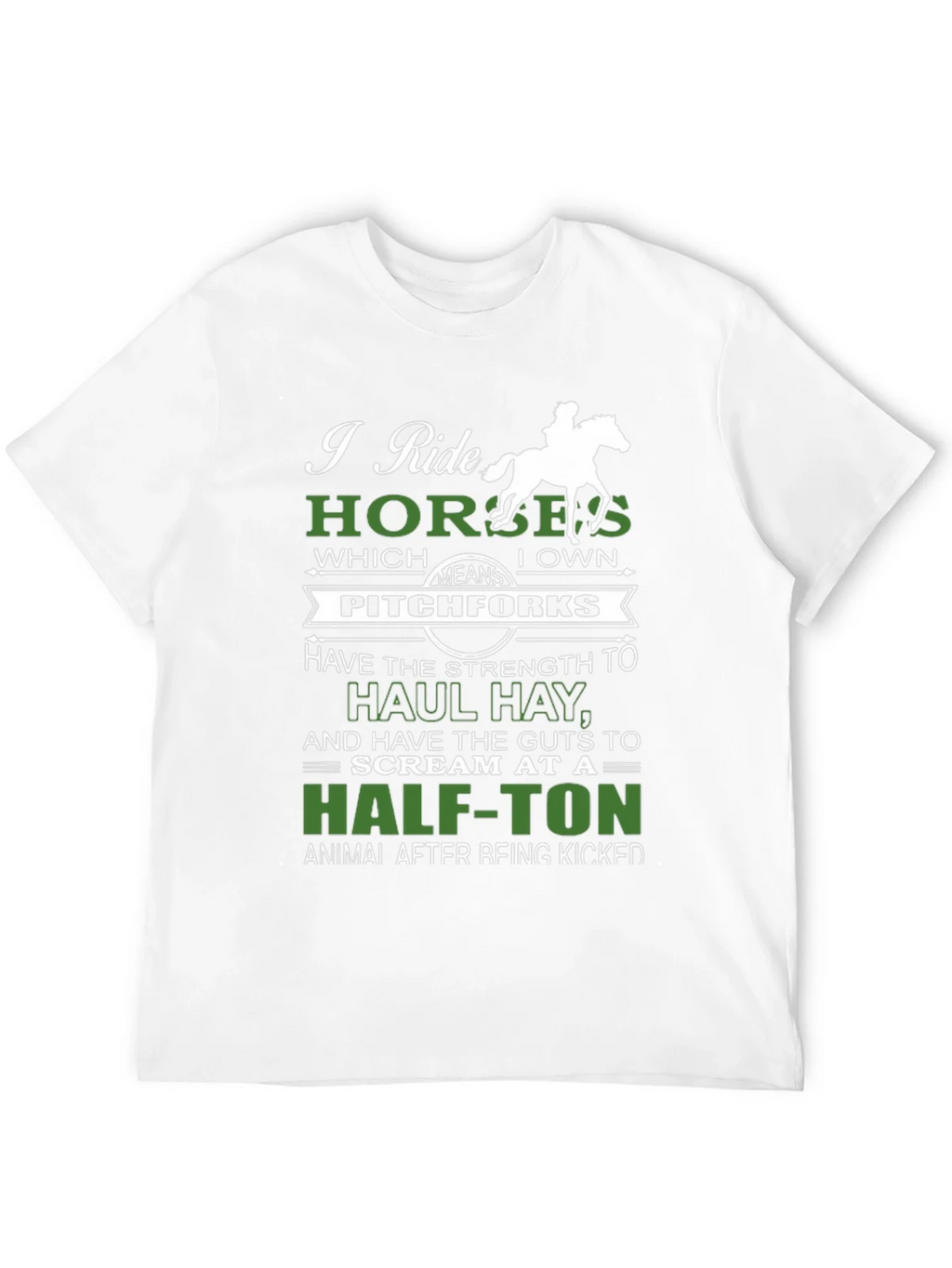 I Ride Horses Funny Graphic Tee product image 11