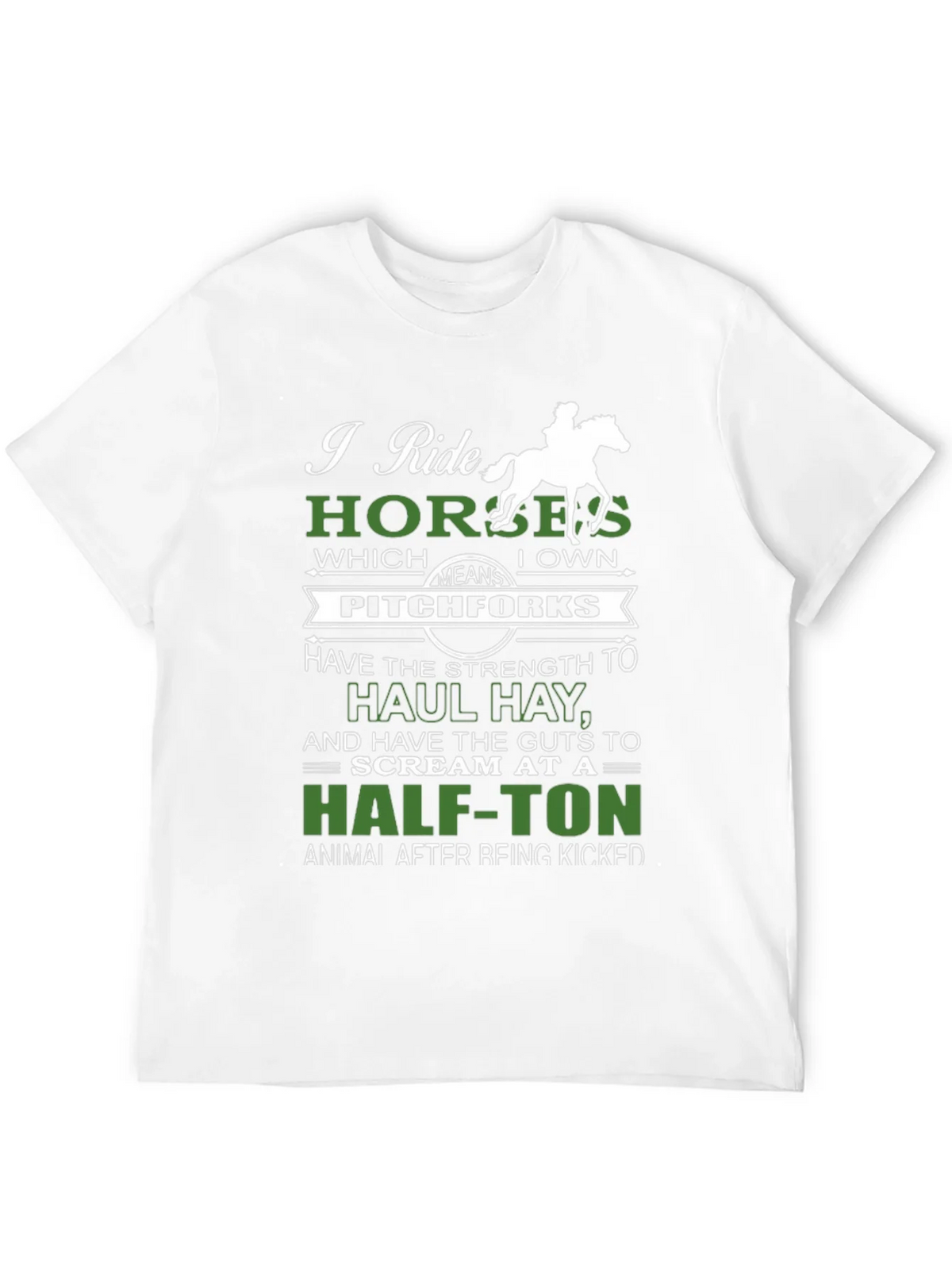 I Ride Horses Funny Graphic Tee product image 11