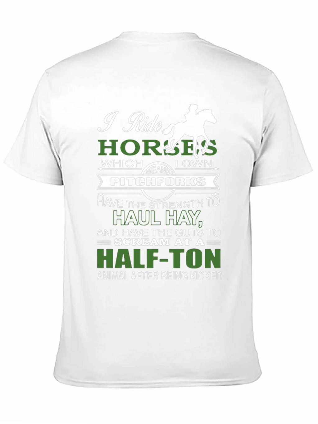 I Ride Horses Funny Graphic Tee product image 10