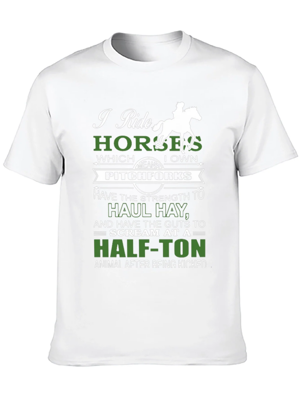 I Ride Horses Funny Graphic Tee product image 9