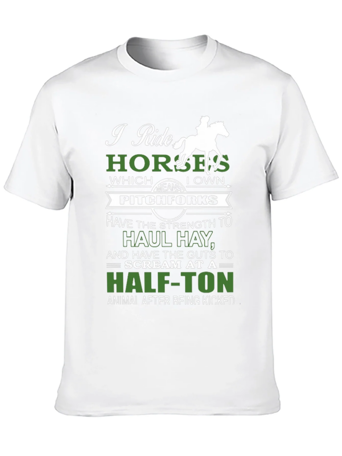 I Ride Horses Funny Graphic Tee product image 9