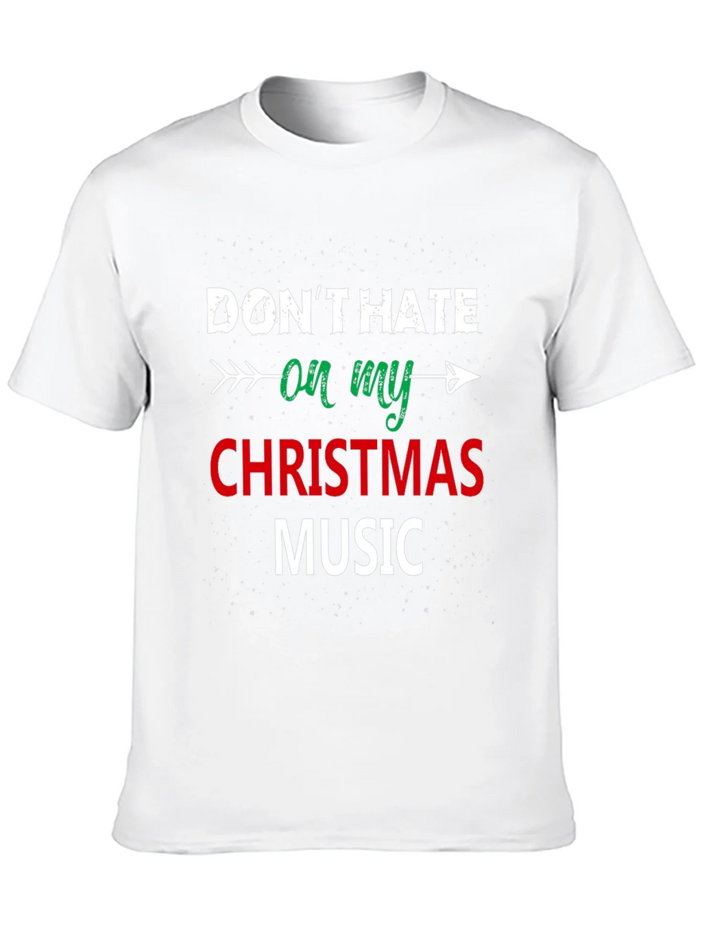 Dont Hate On My Christmas Music Black T-Shirt product image 8