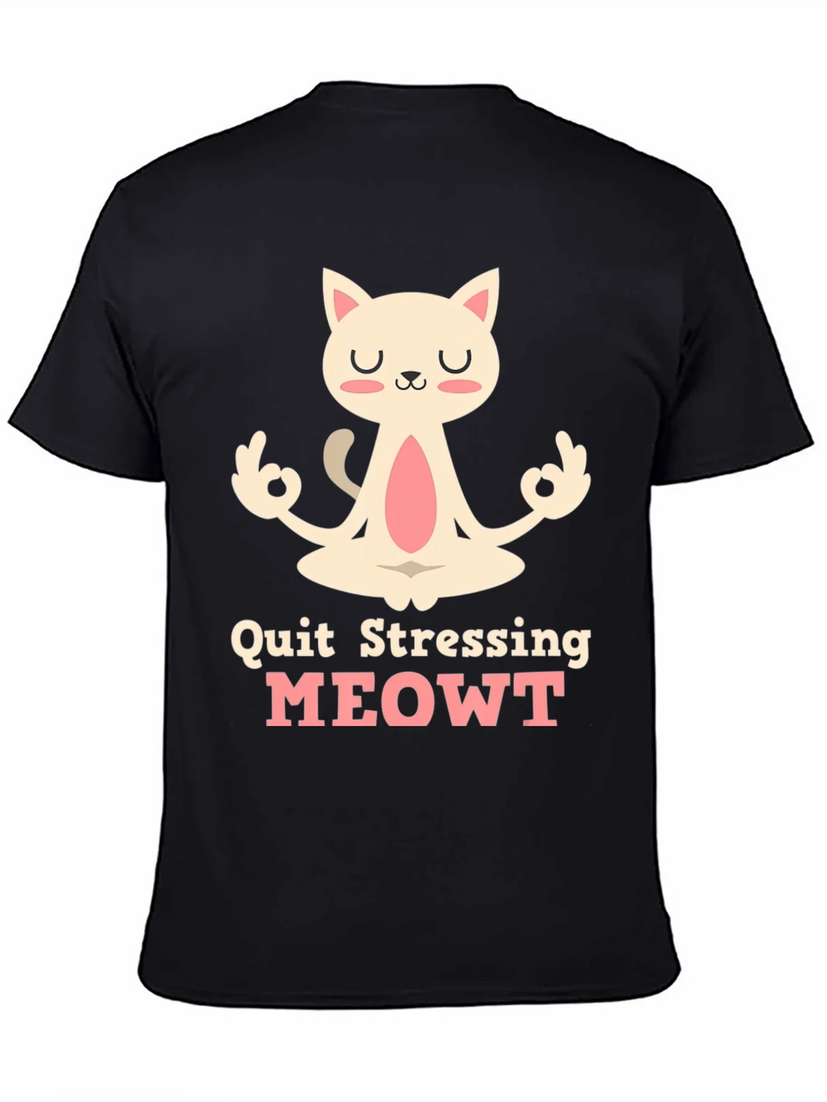 Relaxed Cat T-Shirt - Quit Stressing MEOWT product image 3