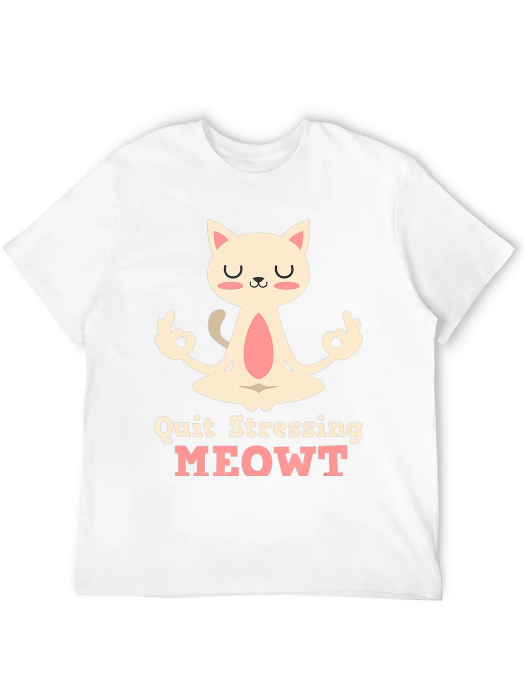Relaxed Cat T-Shirt - Quit Stressing MEOWT product image 9