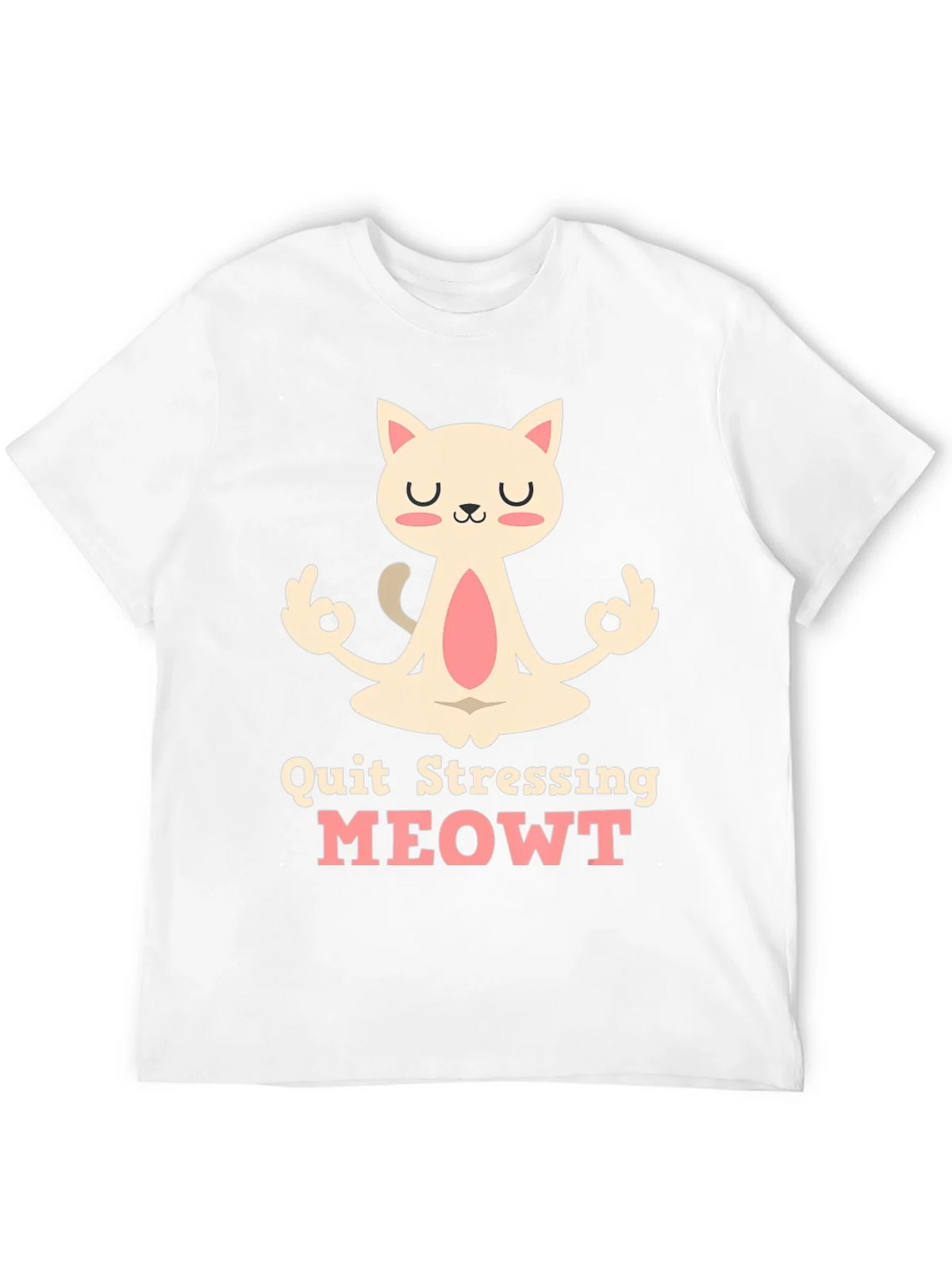 Relaxed Cat T-Shirt - Quit Stressing MEOWT product image 9