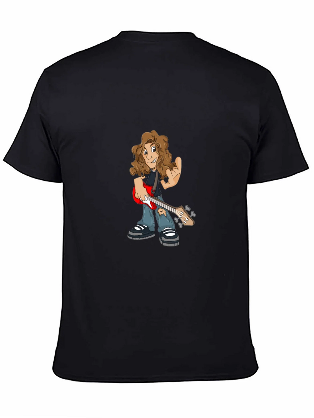 Cartoon Guitarist Graphic Tee product image 3