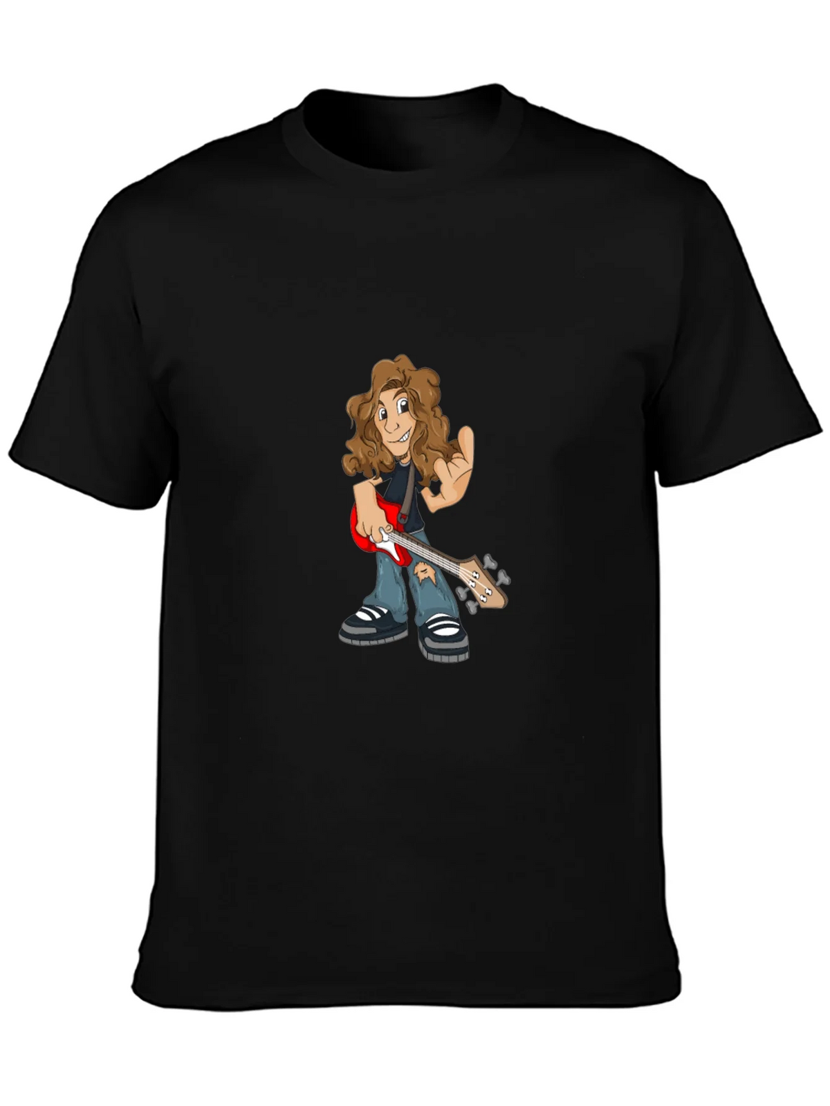 Cartoon Guitarist Graphic Tee product image 2