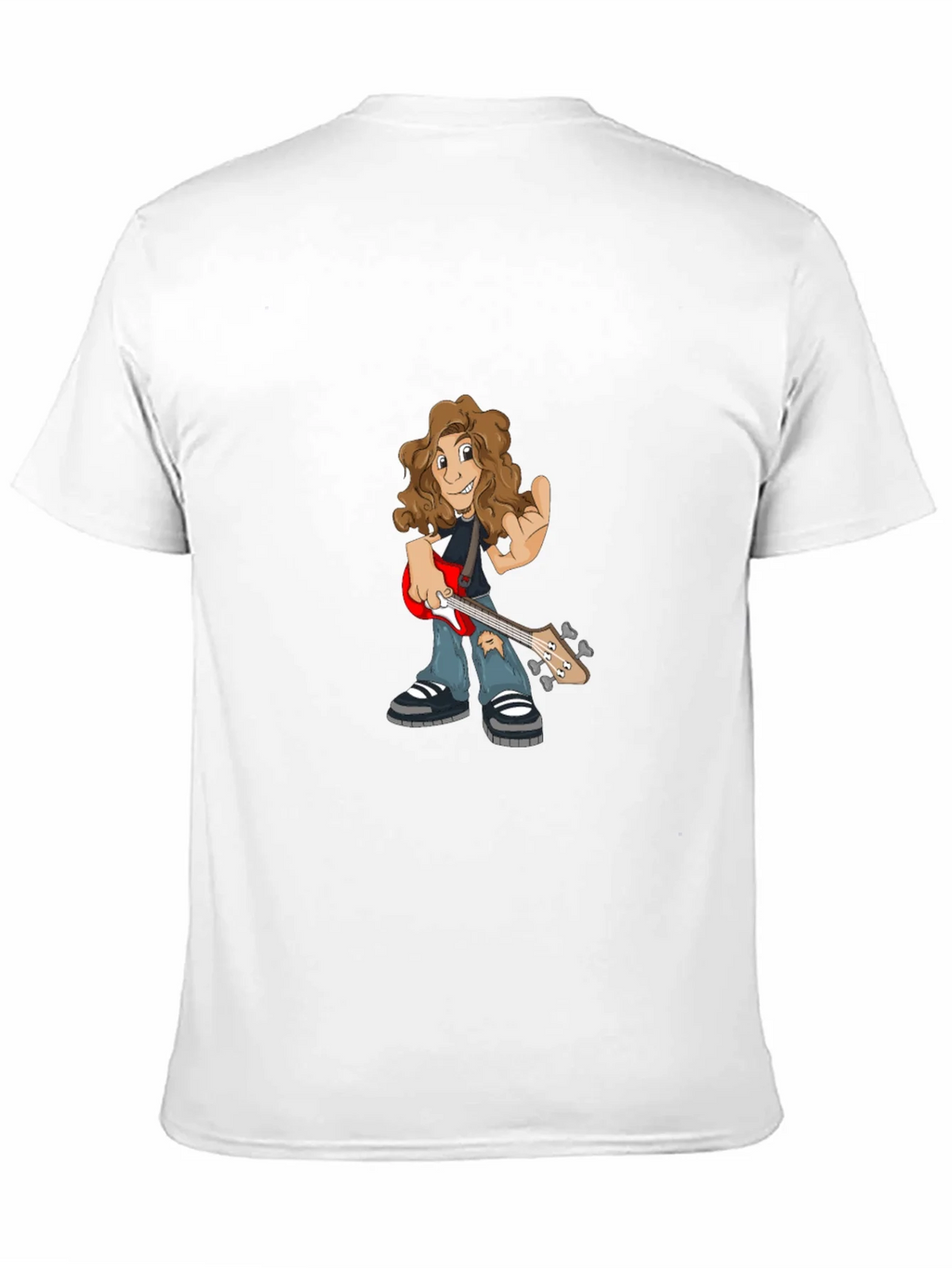 Cartoon Guitarist Graphic Tee product image 9