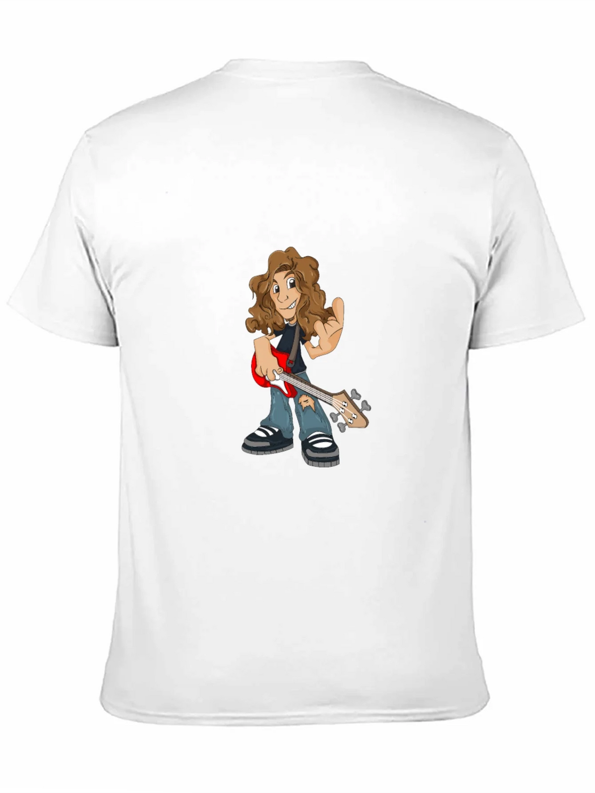 Cartoon Guitarist Graphic Tee product image 9