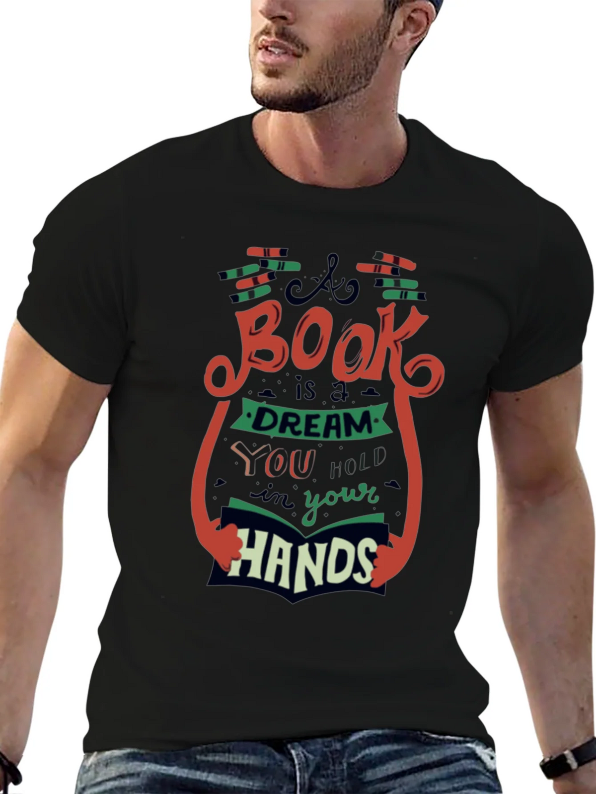 Book Lovers T-Shirt - A is a Dream in Your Hands product image 5