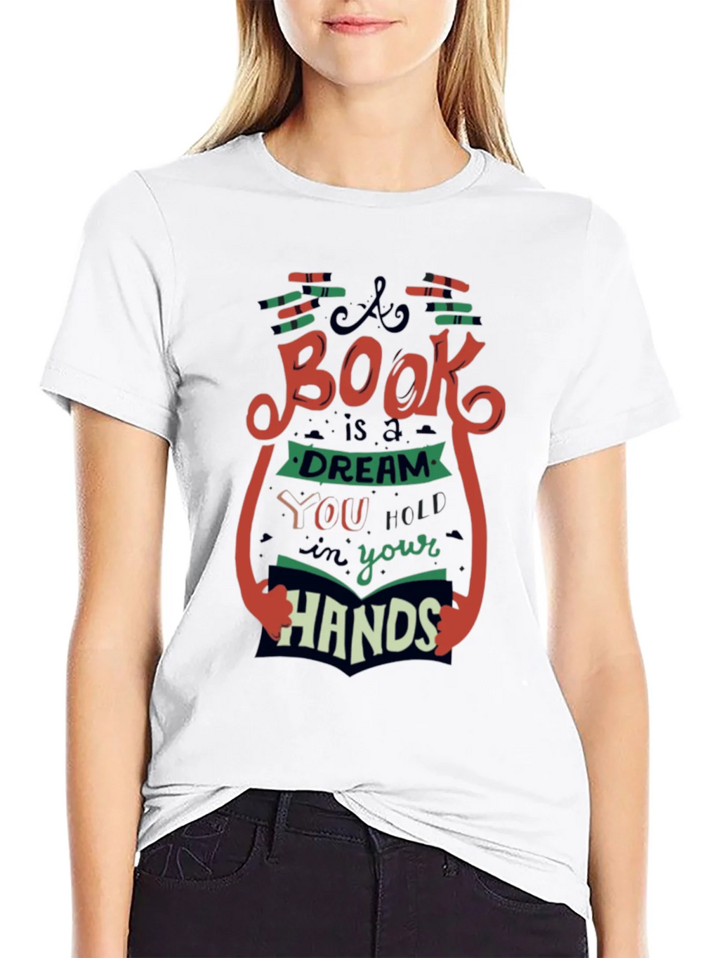 Book Lovers T-Shirt - A is a Dream in Your Hands product image 7
