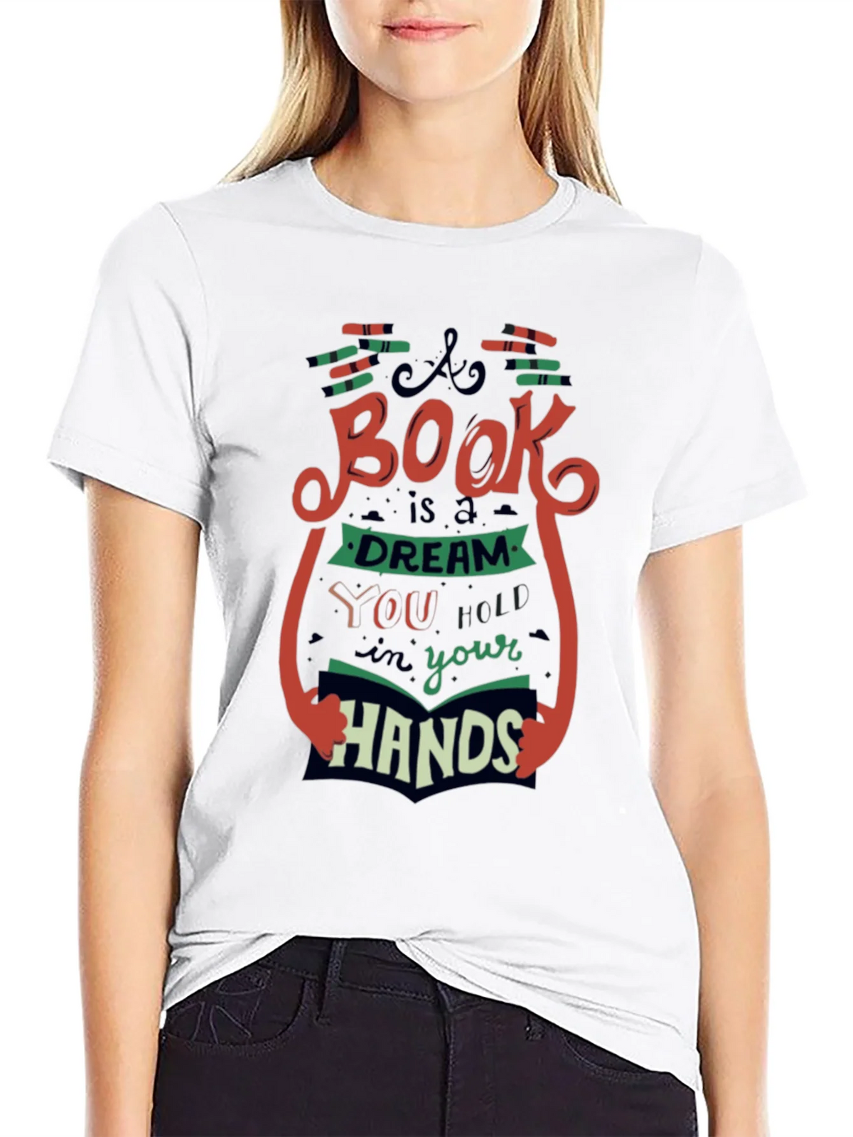 Book Lovers T-Shirt - A is a Dream in Your Hands product image 7