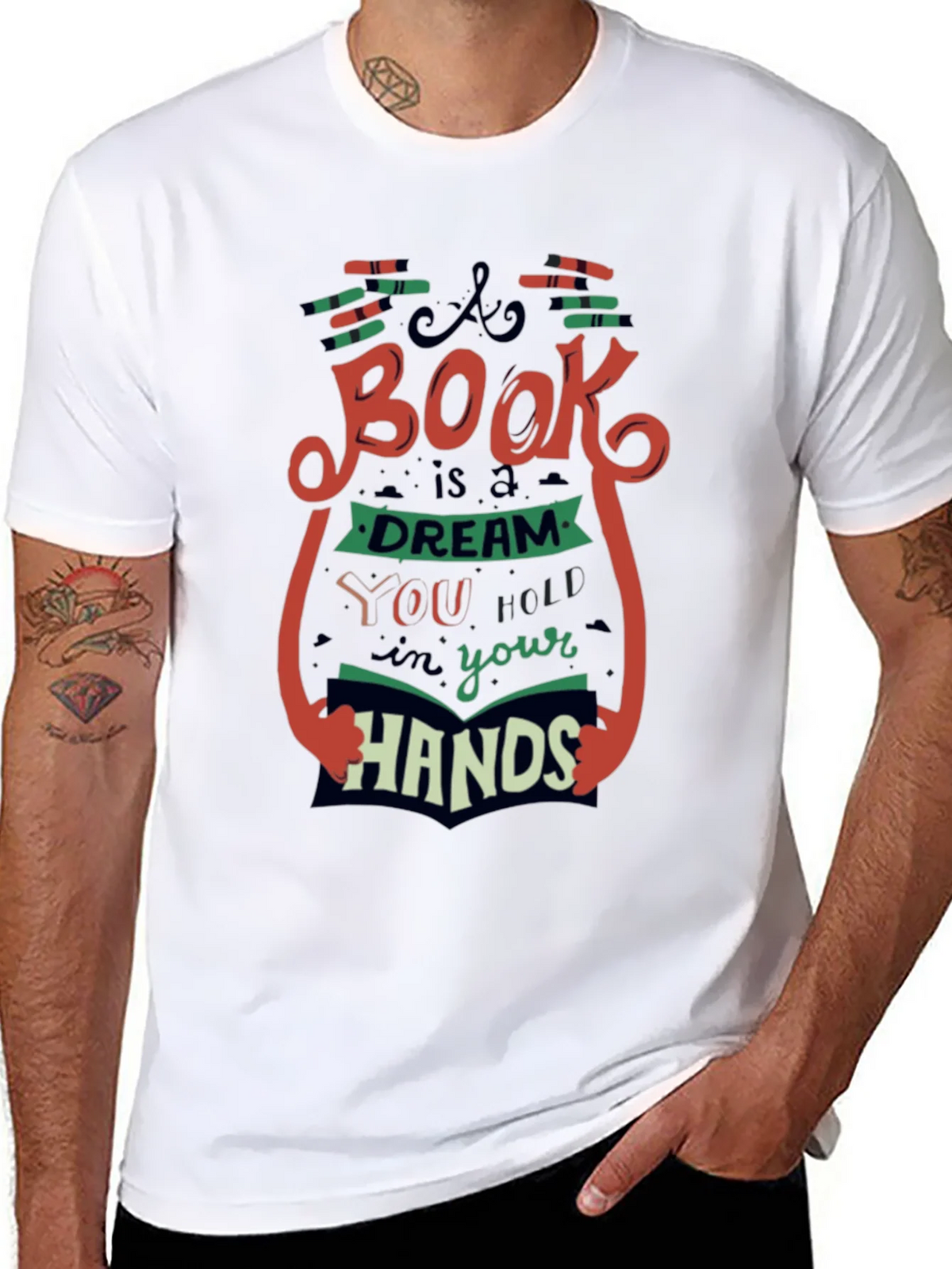 Book Lovers T-Shirt - A is a Dream in Your Hands product image 6