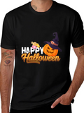 Happy Halloween T-Shirt - Pumpkin & Candy Design