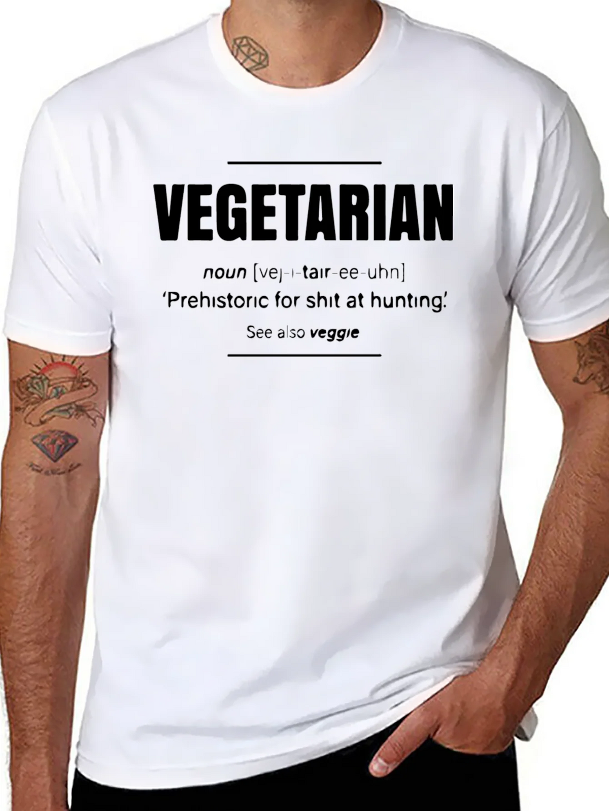 Vegetarian Definition Graphic T-Shirt product image 7