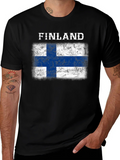 Finland Flag T-Shirt - Distressed Grunge Design product image 1