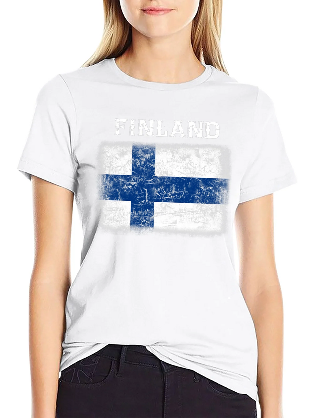 Finland Flag T-Shirt - Distressed Grunge Design product image 6