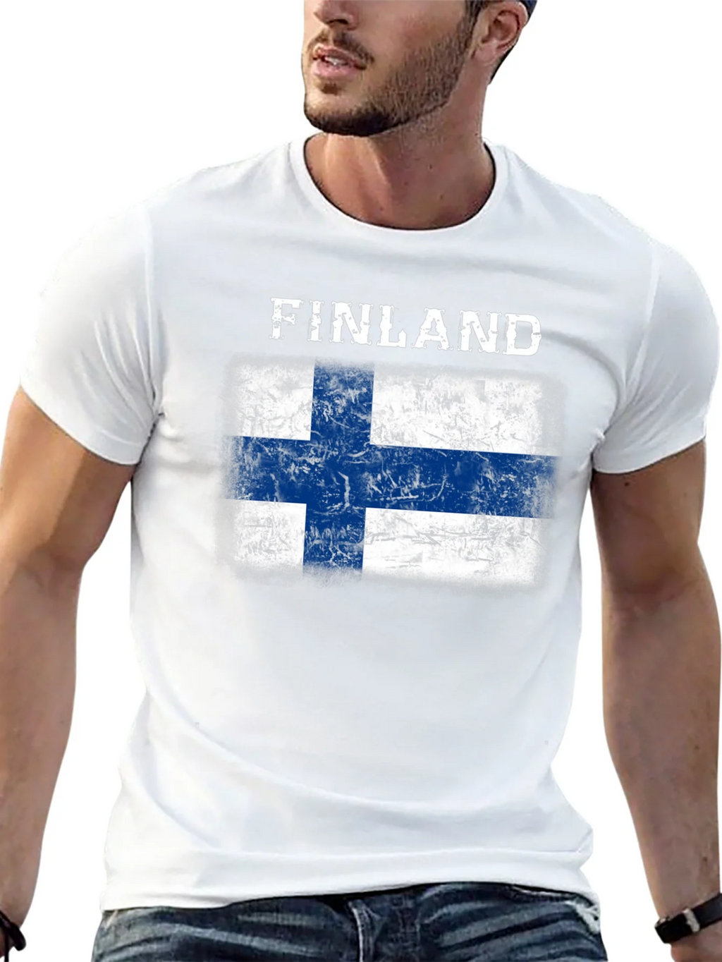 Finland Flag T-Shirt - Distressed Grunge Design product image 10