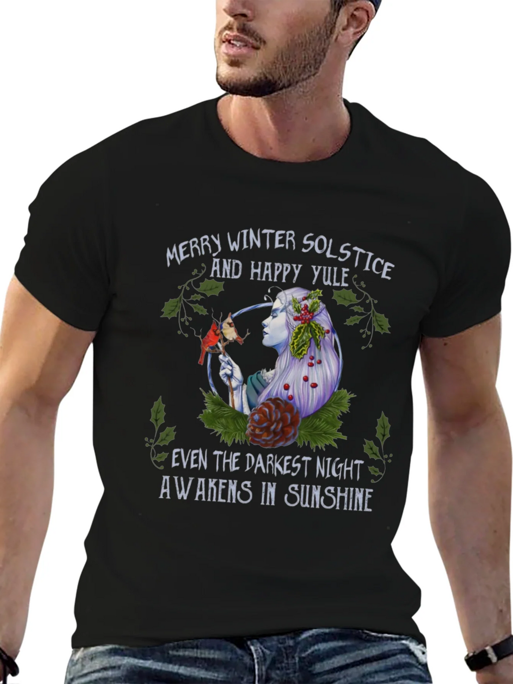 Winter Solstice T-Shirt - Merry Yule product image 6