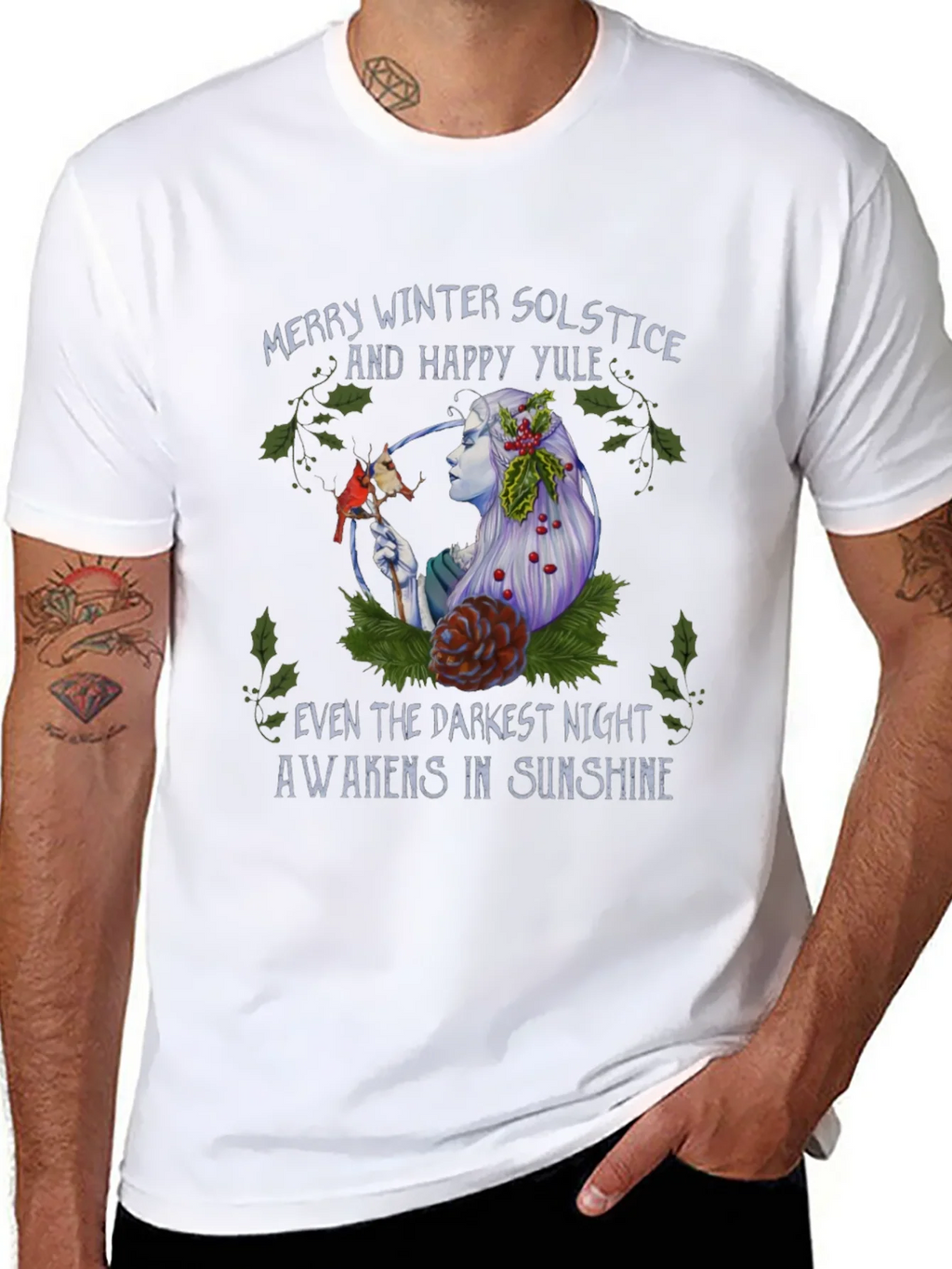 Winter Solstice T-Shirt - Merry Yule product image 7