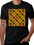 Bold 15% Off Patterned Black T-Shirt product image 1