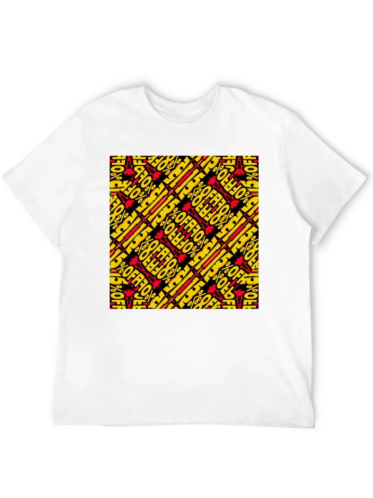 Bold 15% Off Patterned Black T-Shirt product image 11