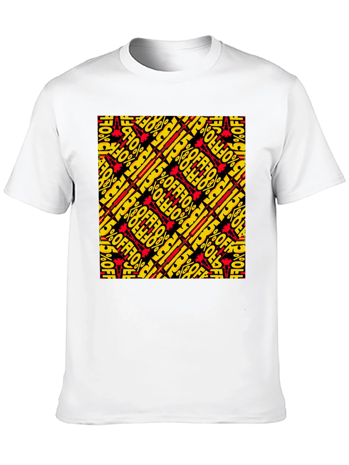 Bold 15% Off Patterned Black T-Shirt product image 9