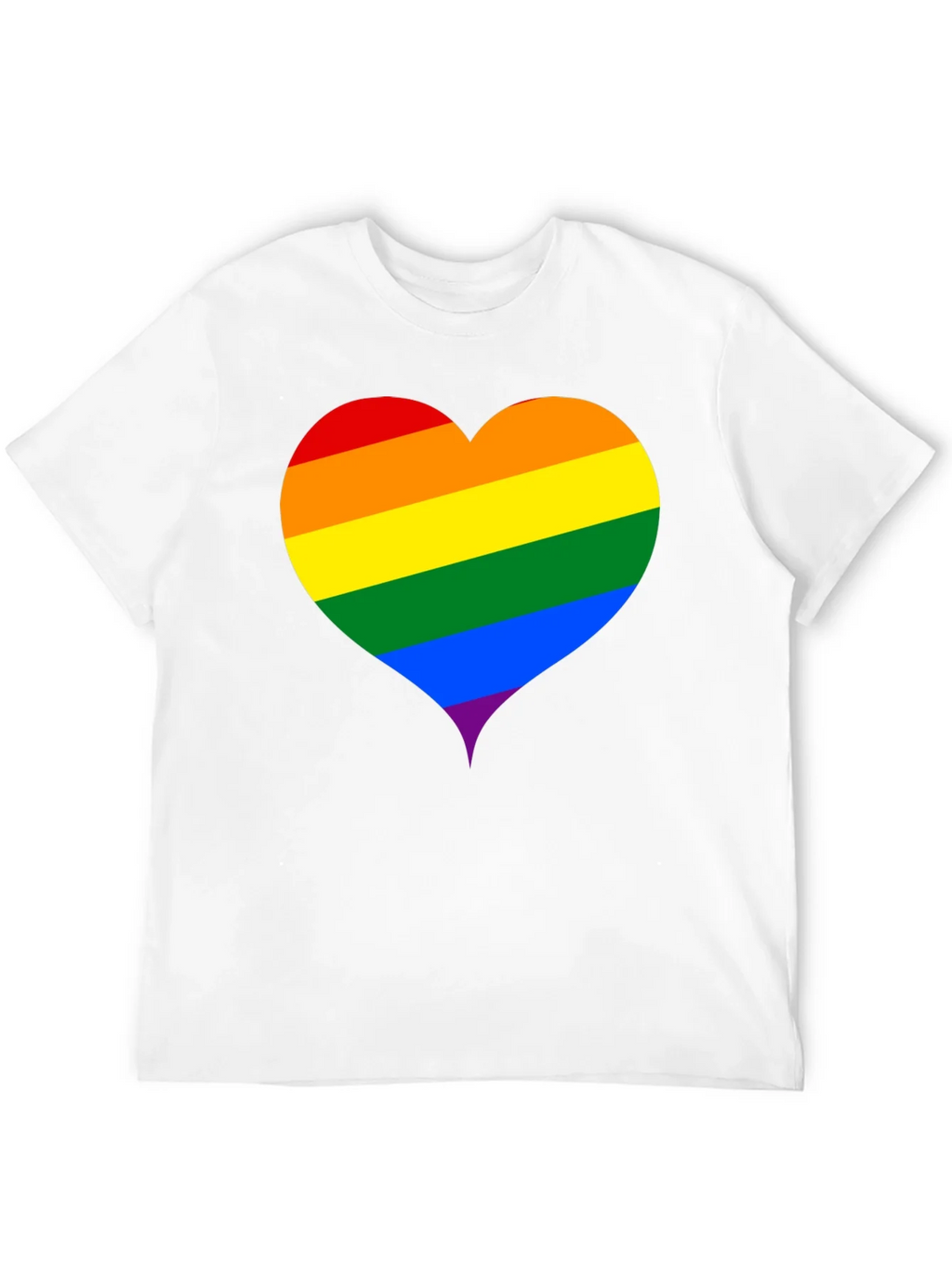 Pride Heart Tee - Black Unisex T-Shirt product image 5
