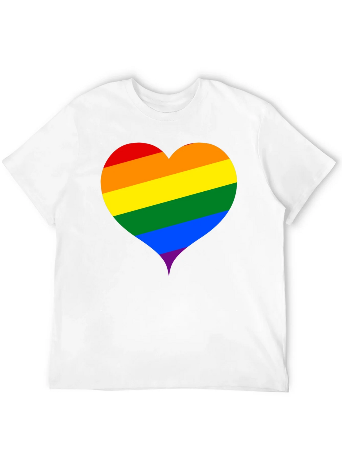 Pride Heart Tee - Black Unisex T-Shirt product image 5