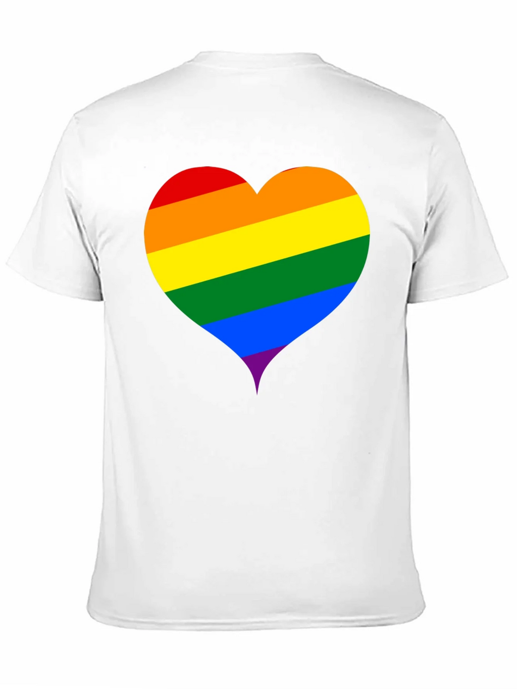 Pride Heart Tee - Black Unisex T-Shirt product image 4
