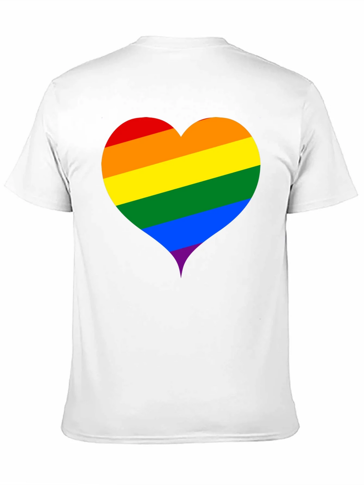 Pride Heart Tee - Black Unisex T-Shirt product image 4