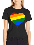Pride Heart Tee - Black Unisex T-Shirt product image 1