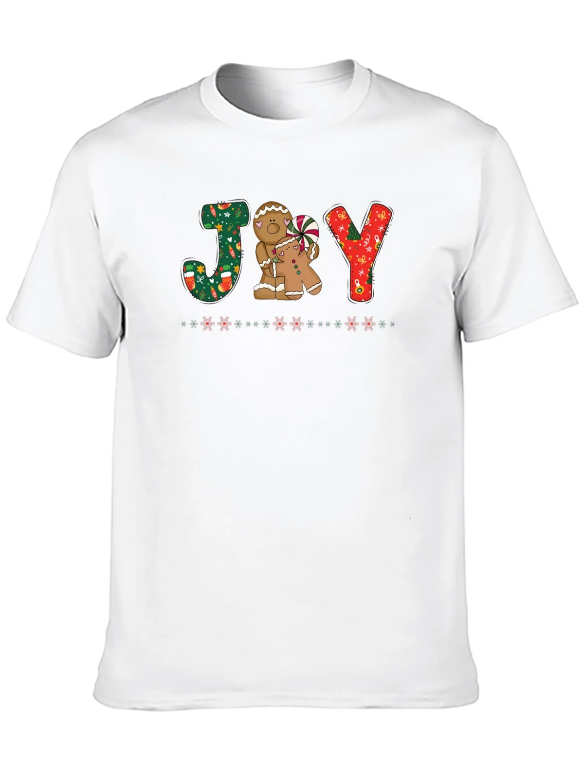 Joy Gingerbread Christmas T-Shirt product image 7