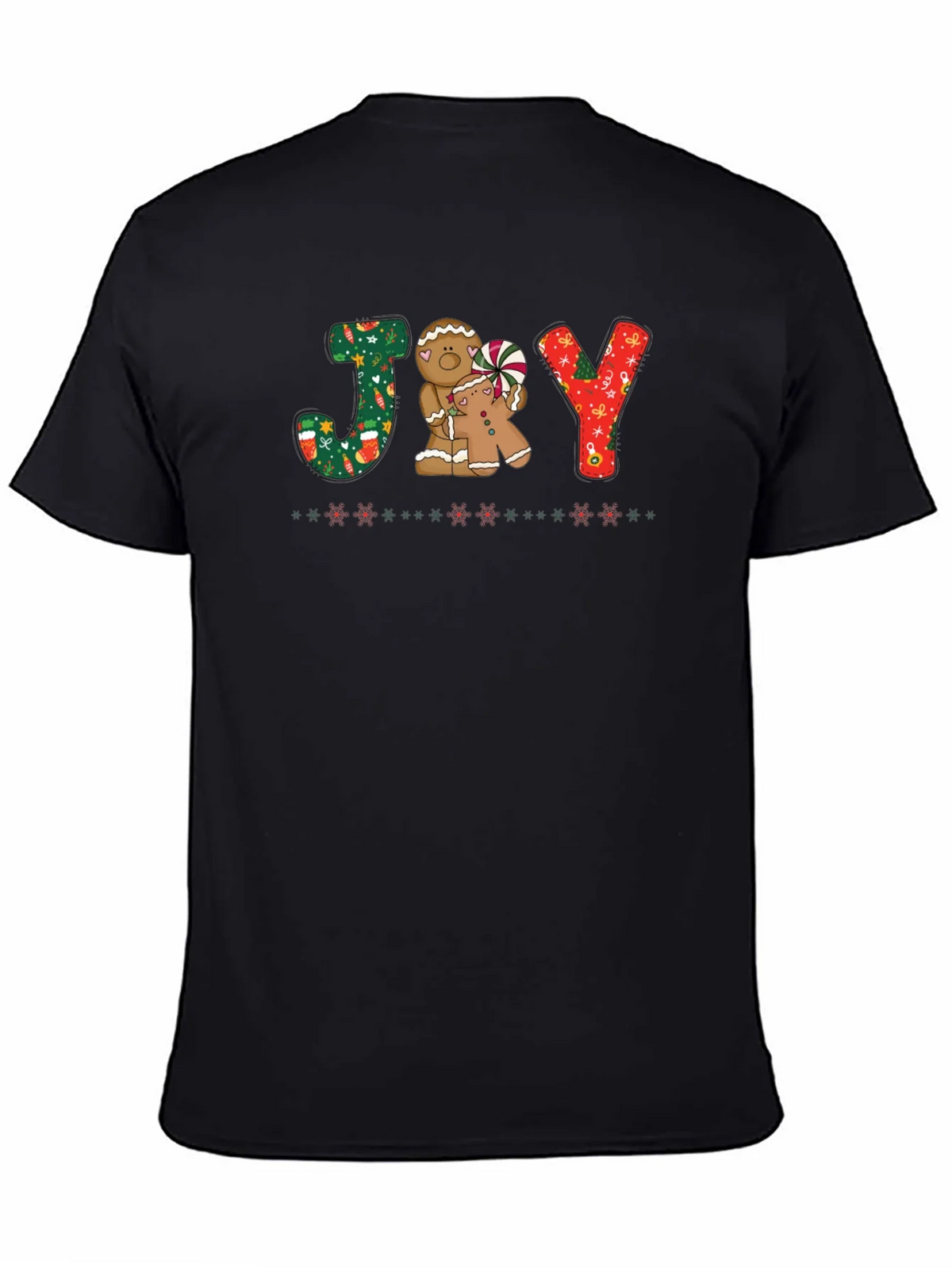 Joy Gingerbread Christmas T-Shirt product image 3