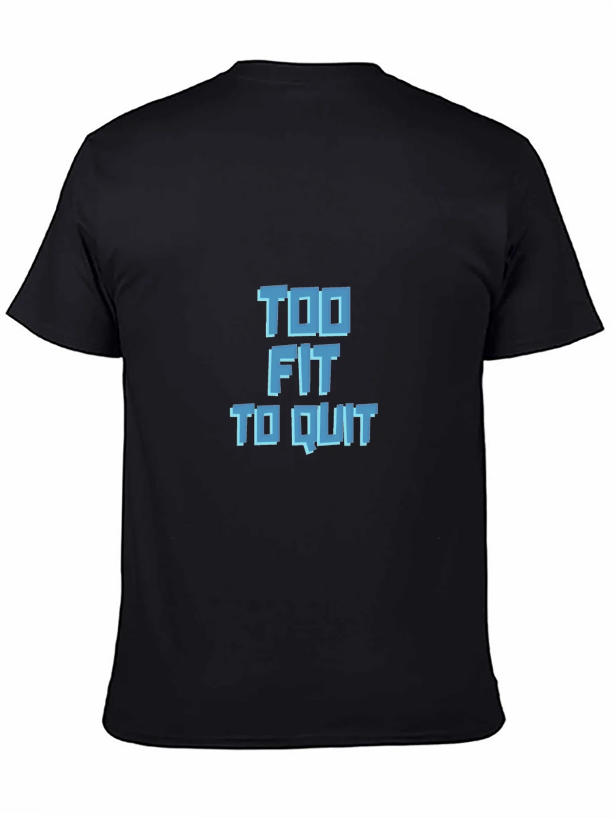 Too Fit to Quit Graphic Tee - Black product image 4
