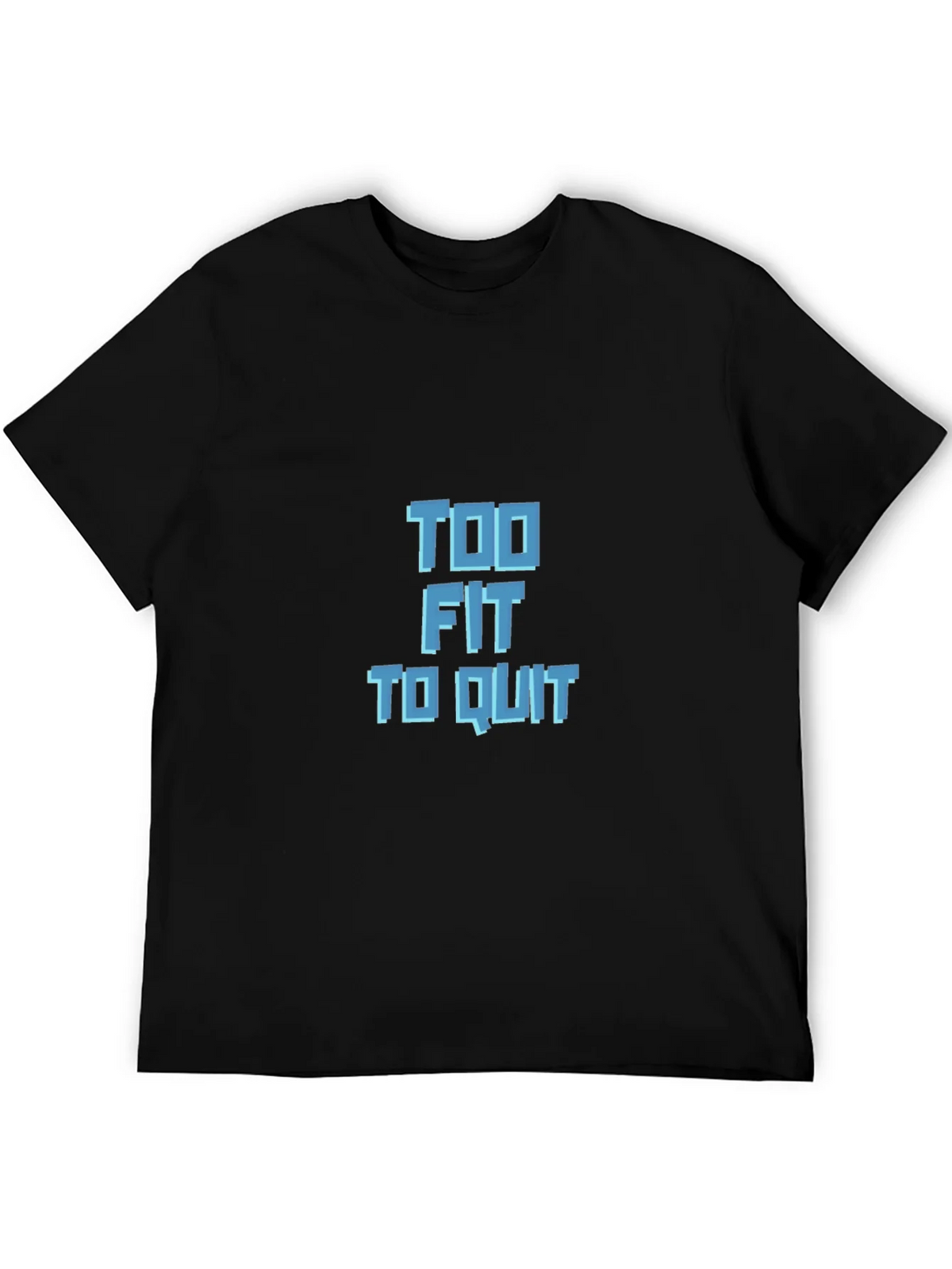 Too Fit to Quit Graphic Tee - Black product image 5