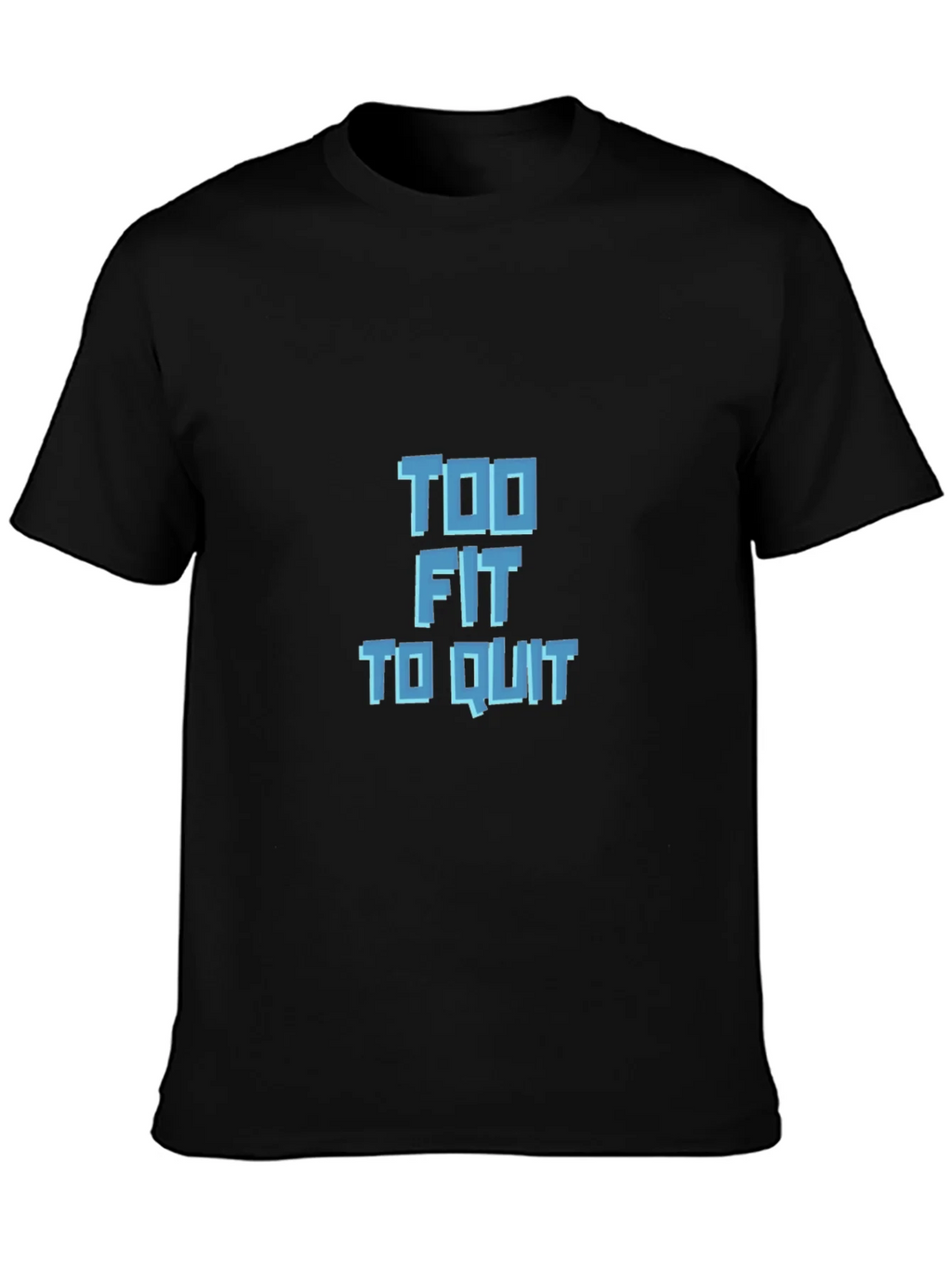 Too Fit to Quit Graphic Tee - Black product image 3