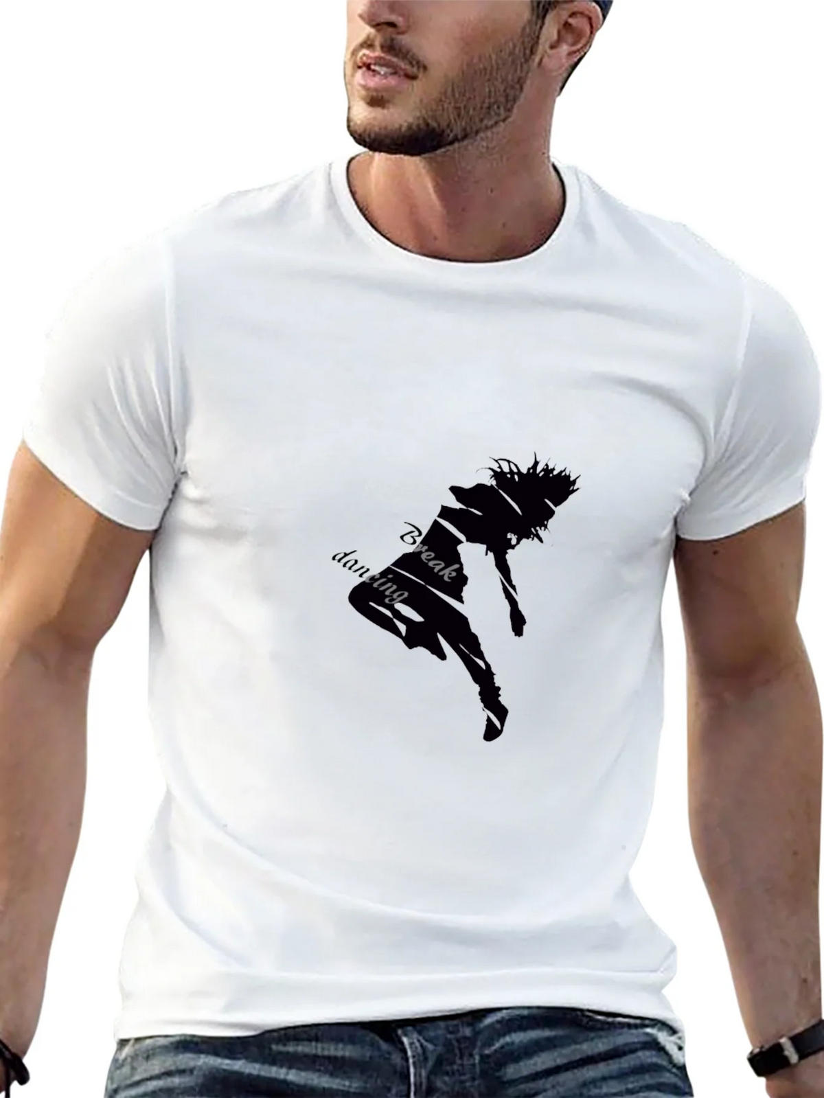 Breakdancing Graphic Black Tee product image 4