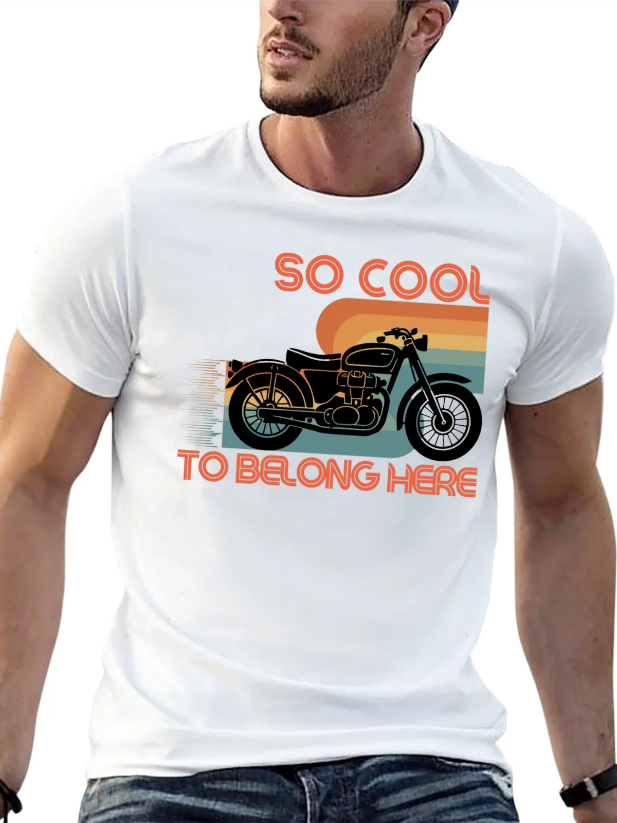 Vintage Motorcycle Graphic Tee - So Cool T-Shirt product image 12