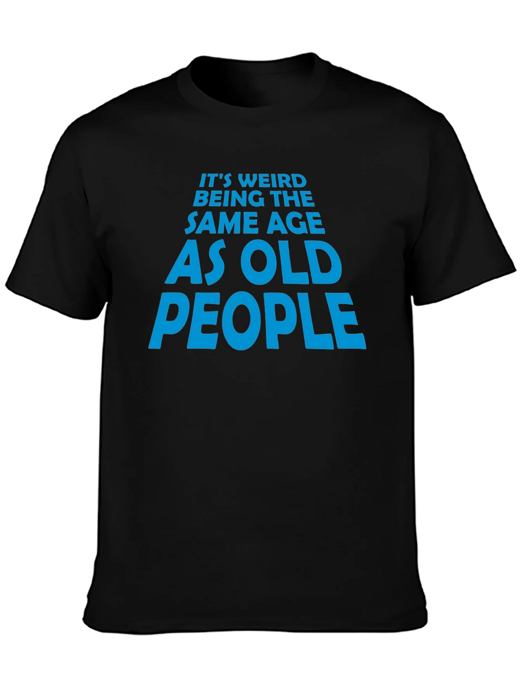 Funny Old People Graphic Tee - Black Cotton T-Shirt product image 3