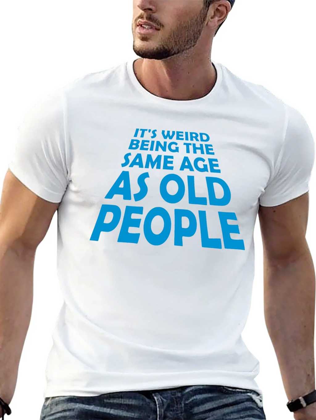 Funny Old People Graphic Tee - Black Cotton T-Shirt product image 12